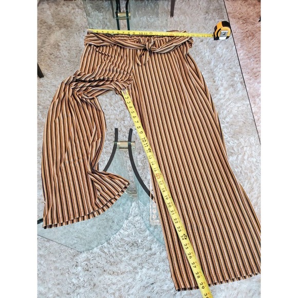 Est.1946 Women Multicolor Striped Polyester Drawstring Trouser Pants Size 18/20W - Picture 10 of 11